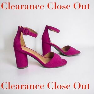 Lauren Conrad BUNTING Heel Sandals JERSEY PINK